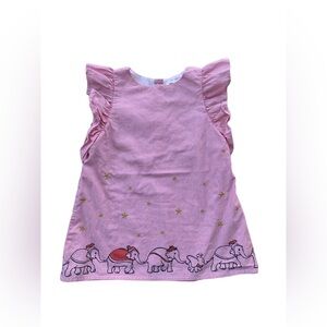 Gap x Disney Baby Size 18-24 Months Dumbo Flutter Sleeve Striped Dress